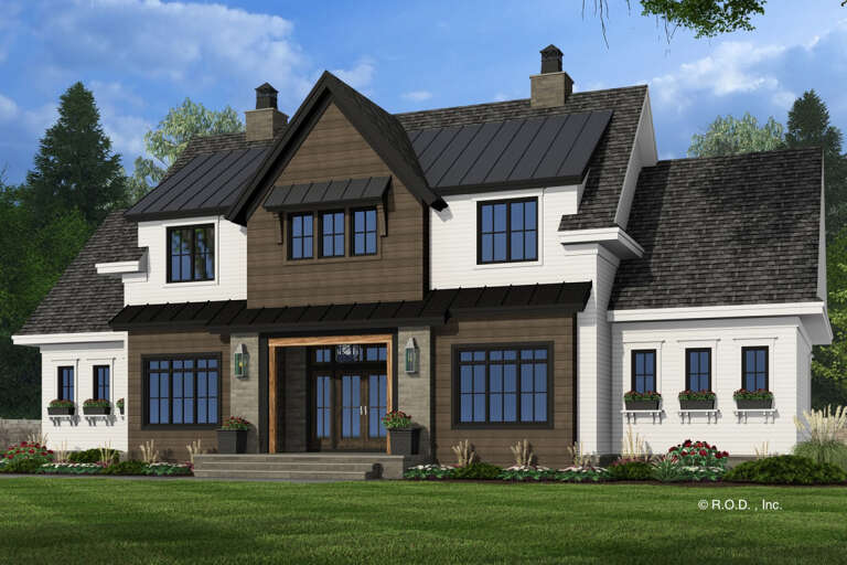 House Plan House Plan #33251 Angled Front Elevation