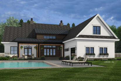 Modern Farmhouse House Plan #098-00616 Elevation Photo