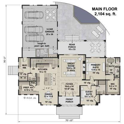 Main Floor  for House Plan #098-00616