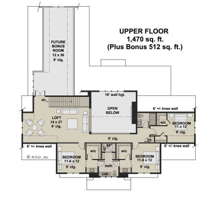 Second Floor for House Plan #098-00616
