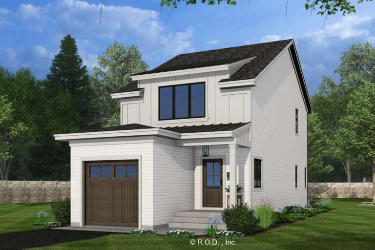 House Plan House Plan #33252 Angled Front Elevation
