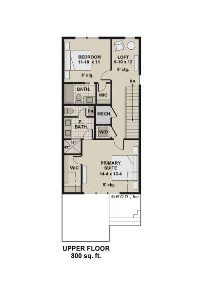 Second Floor for House Plan #098-00618