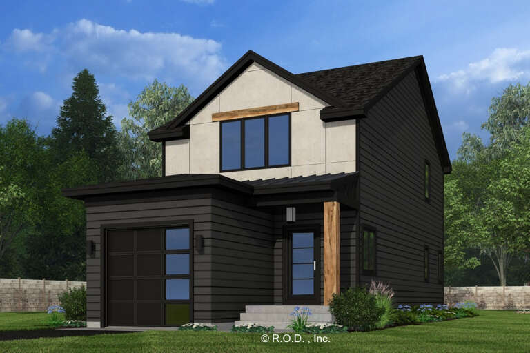 House Plan House Plan #33254 Angled Front Elevation
