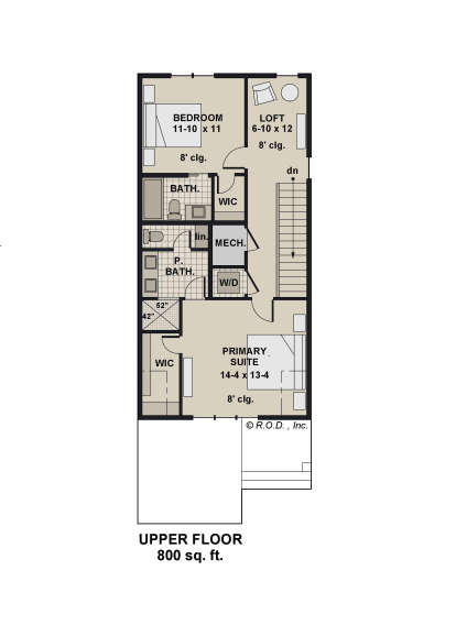 Second Floor for House Plan #098-00619