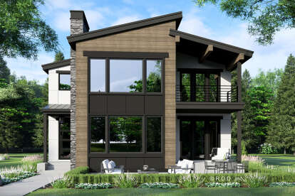 Contemporary House Plan #098-00620 Elevation Photo