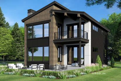 Contemporary House Plan #098-00620 Elevation Photo