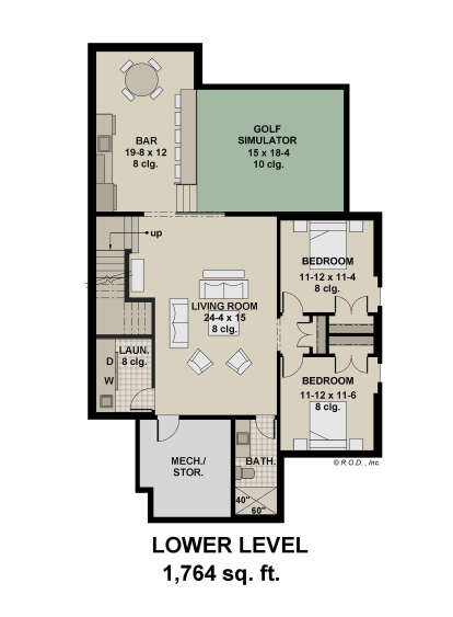Basement for House Plan #098-00620