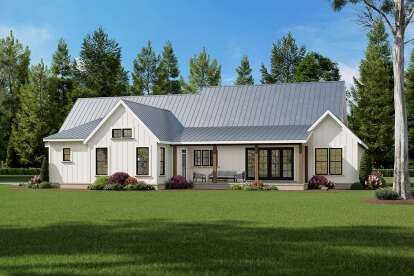 Modern Farmhouse House Plan #009-00448 Elevation Photo