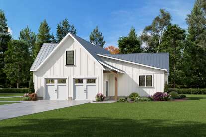 Modern Farmhouse House Plan #009-00448 Elevation Photo