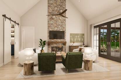 Modern Farmhouse House Plan #009-00448 Additional Photo