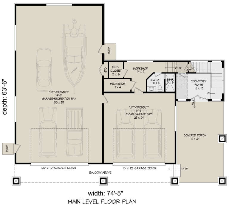 House Plan House Plan #33257 Drawing 1