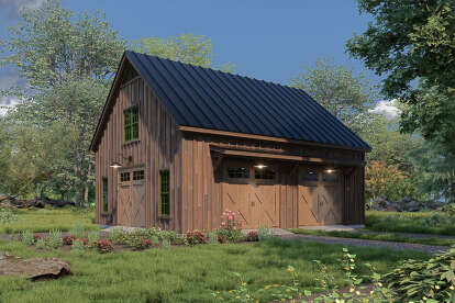 Barn House Plan #940-01304 Elevation Photo