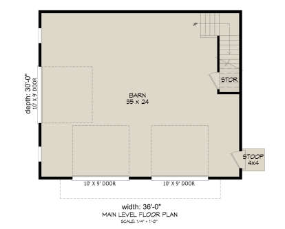 Garage Floor for House Plan #940-01304