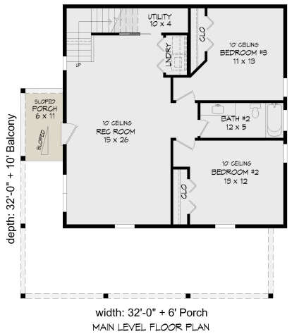 First Floor for House Plan #940-01305