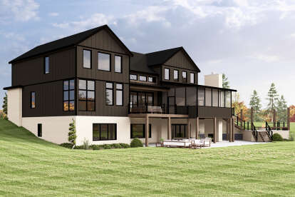 Modern Transitional House Plan #5032-00352 Elevation Photo