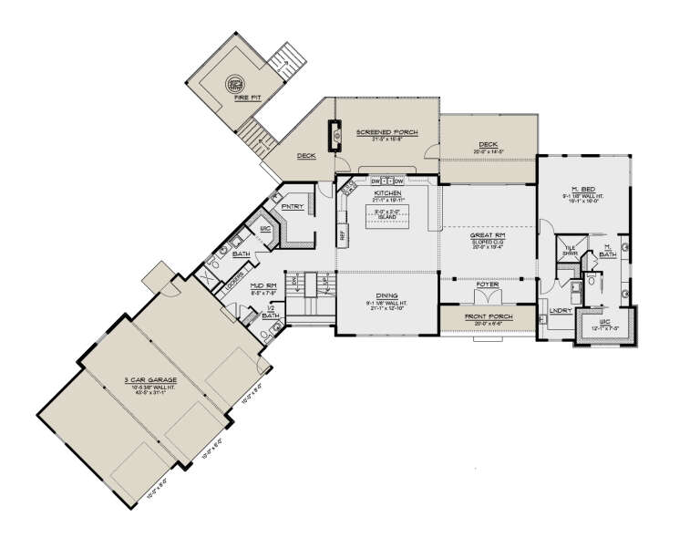 House Plan House Plan #33261 Drawing 1