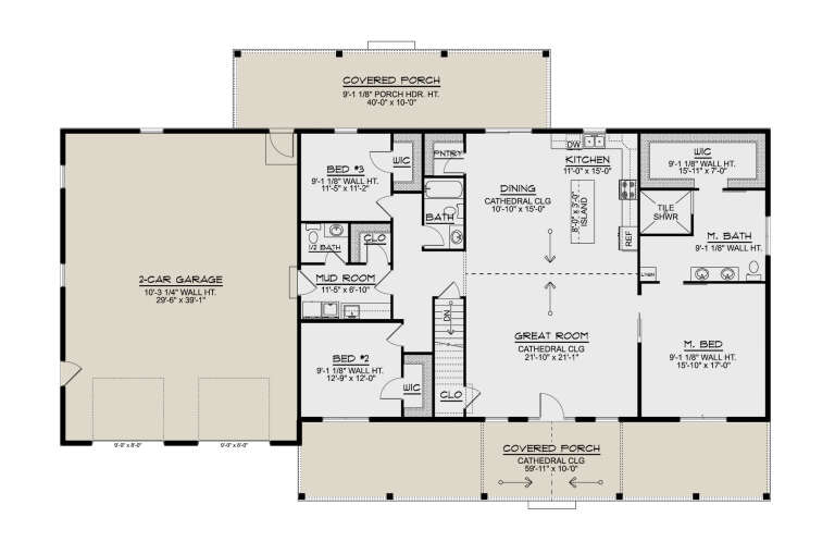House Plan House Plan #33263 Drawing 1