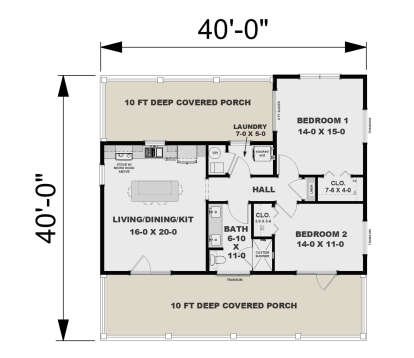 Main Floor  for House Plan #1776-00158
