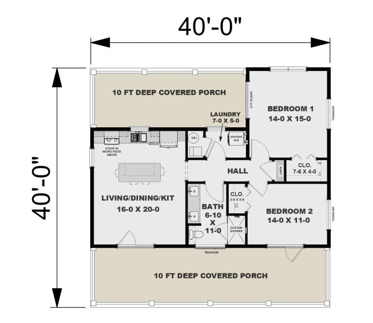 House Plan House Plan #33268 Drawing 1
