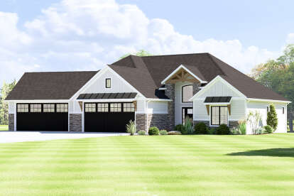 Craftsman House Plan #5032-00354 Elevation Photo
