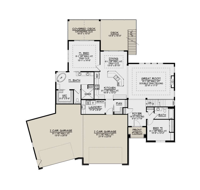 House Plan House Plan #33269 Drawing 1