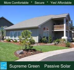 Passive Solar House Plan #192-00016 Elevation Photo