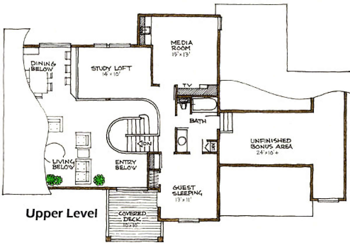 Floorplan 2 for House Plan #192-00016