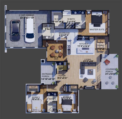 Main Floor  for House Plan #8314-00015