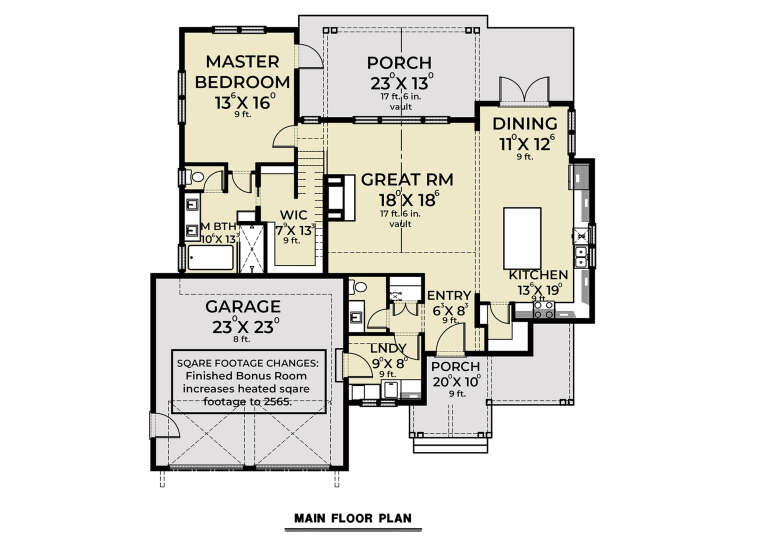 House Plan House Plan #33271 Drawing 1