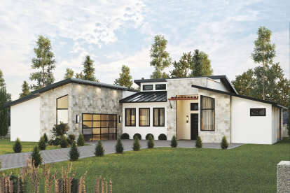 Contemporary House Plan #8314-00018 Elevation Photo