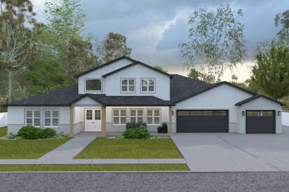Craftsman House Plan #2802-00399 Elevation Photo
