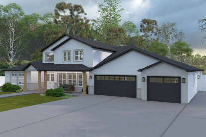 Craftsman House Plan #2802-00399 Elevation Photo