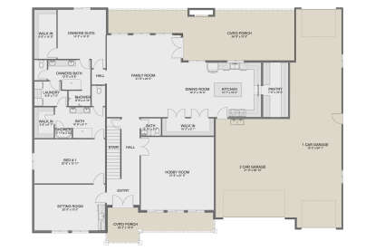Main Floor  for House Plan #2802-00399