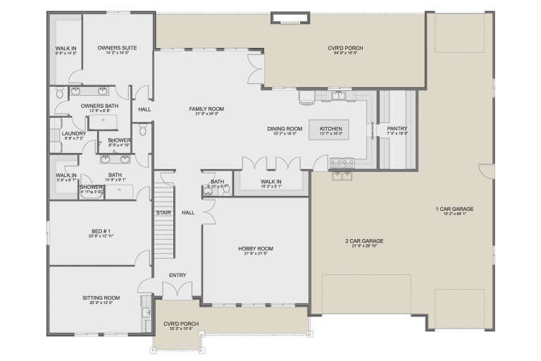 House Plan House Plan #33277 Drawing 1