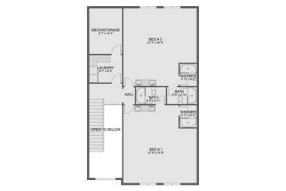 Second Floor for House Plan #2802-00399