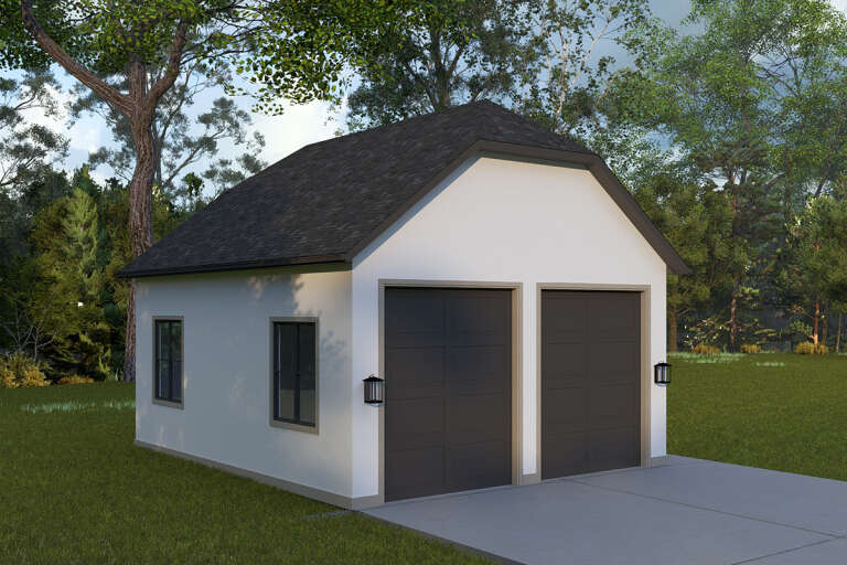 House Plan House Plan #33278 Angled Front Elevation