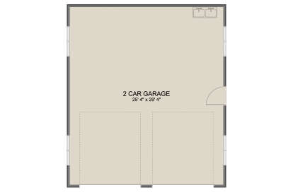Garage Floor for House Plan #2802-00400