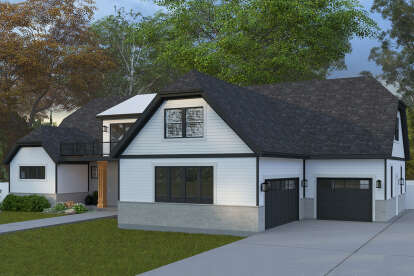 Modern Transitional House Plan #2802-00401 Elevation Photo