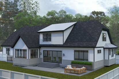 Modern Transitional House Plan #2802-00401 Elevation Photo