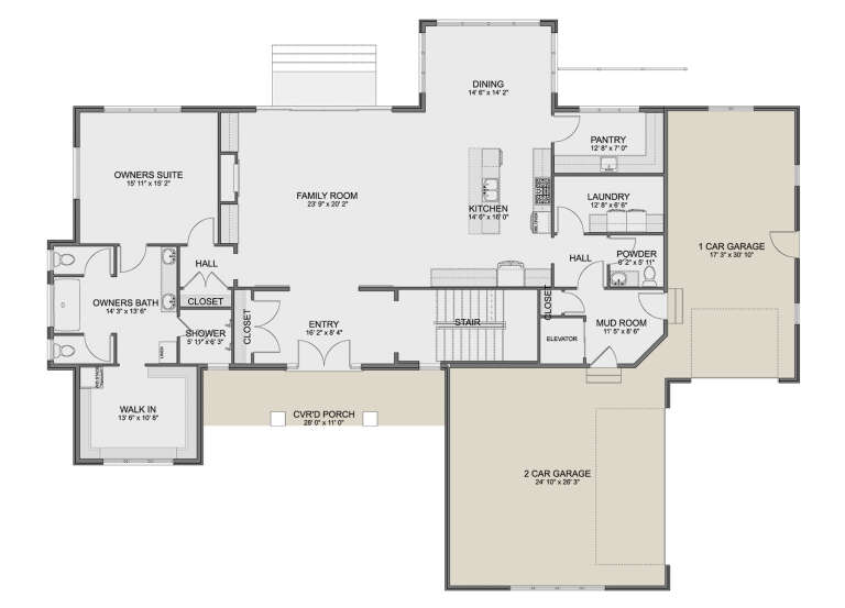 House Plan House Plan #33279 Drawing 1