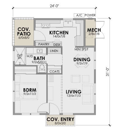 Main Floor  for House Plan #7011-00010