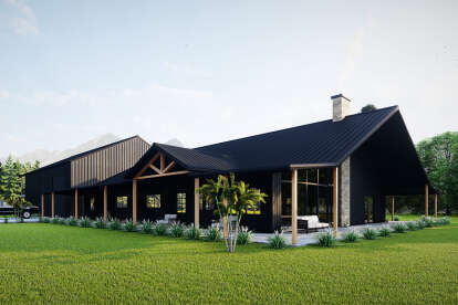 Barn House Plan #625-00037 Elevation Photo
