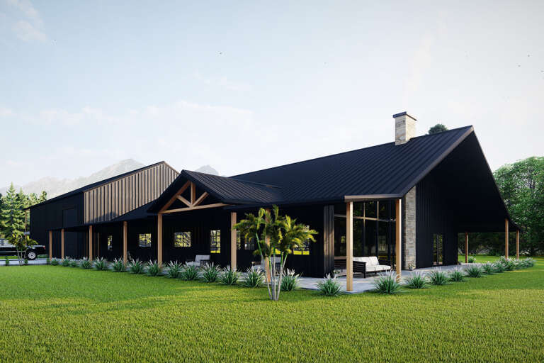 House Plan House Plan #33281 Angled Front Elevation