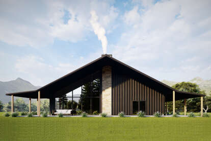 Barn House Plan #625-00037 Elevation Photo