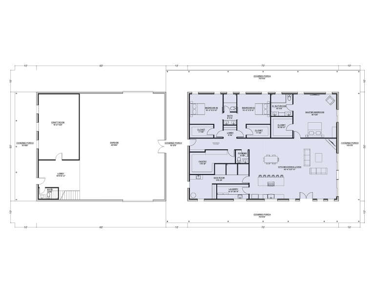 House Plan House Plan #33281 Drawing 1