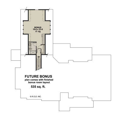 Second Floor for House Plan #098-00624
