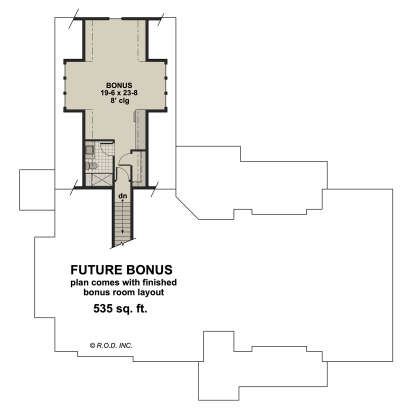 Bonus Room for House Plan #098-00625