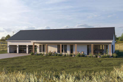 Barn House Plan #963-01150 Elevation Photo