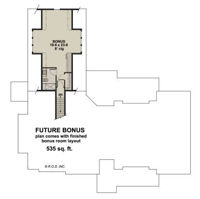 Bonus Room for House Plan #098-00626