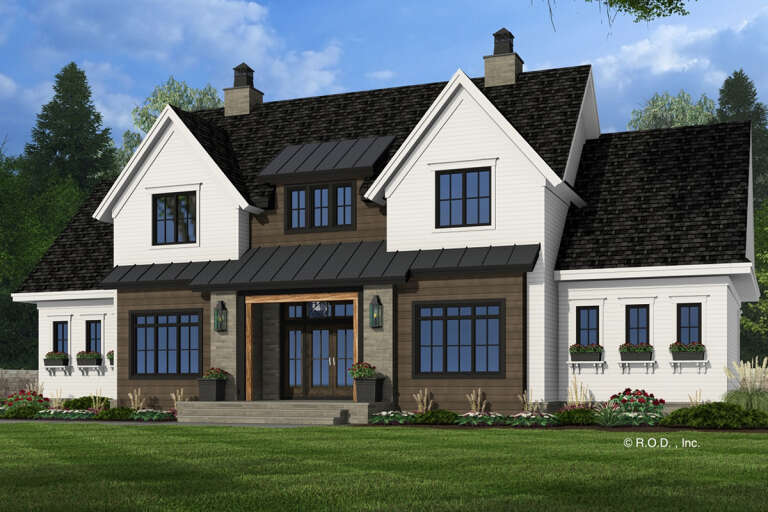 House Plan House Plan #33289 Angled Front Elevation